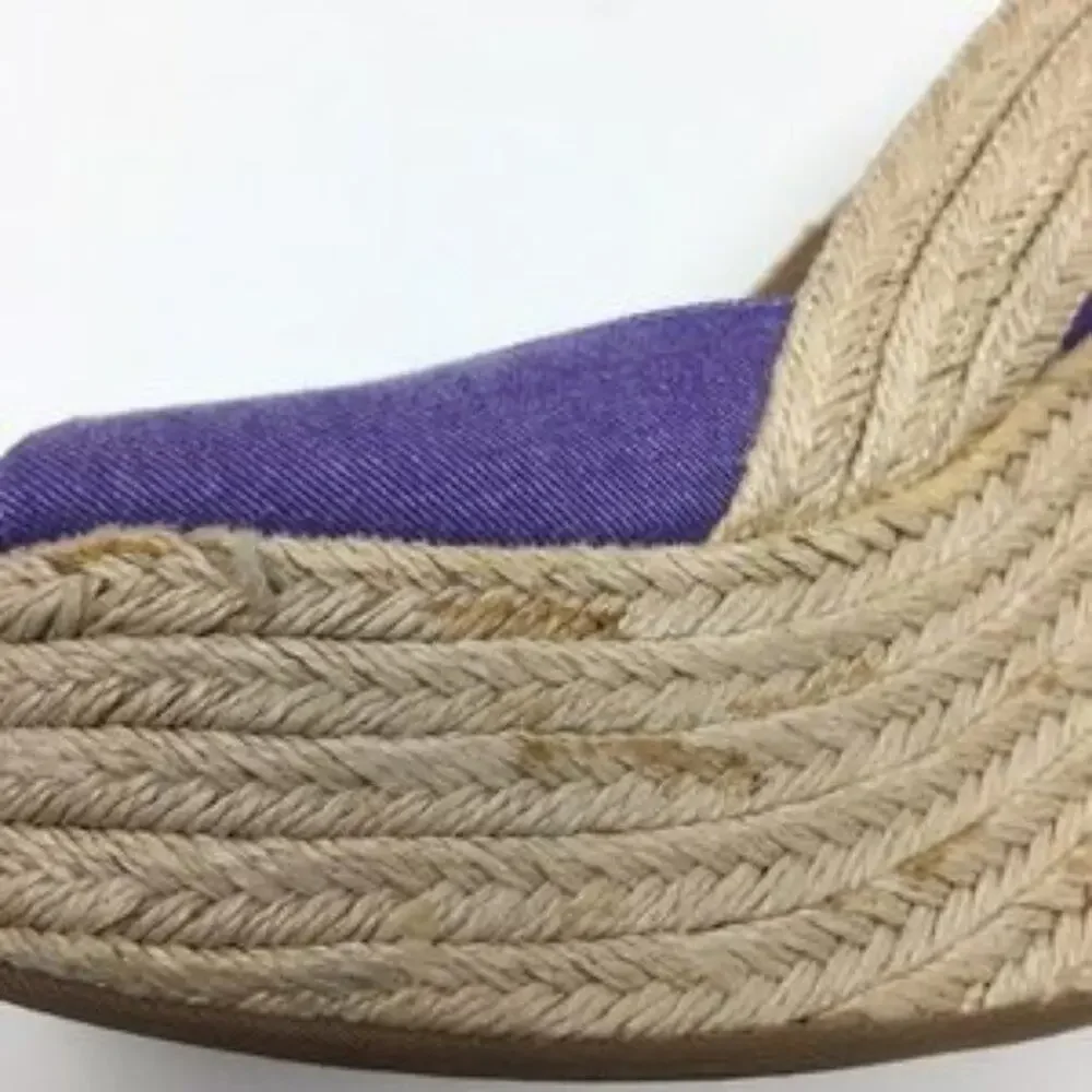 Splendid Purple Espadrille Wedges size 7.5M